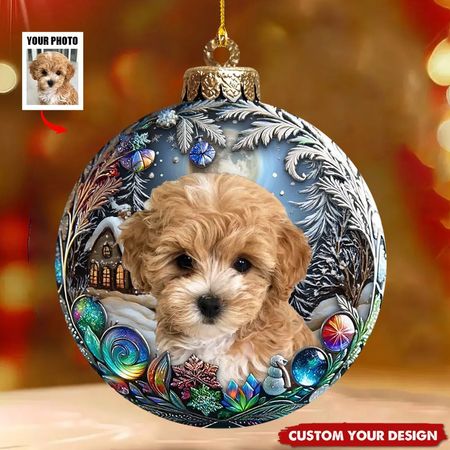 Personalisiertes Foto Haustiere machen unser Leben ganz – Personalisiertes Ornament für Hund und Katze